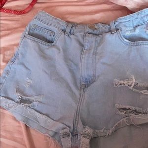 Denim shorts